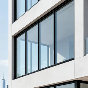 Modern Style Durable Aluminium Windows with Stainless Steel Frame Tempered Glass Fixed for Exterior Use in America Canada