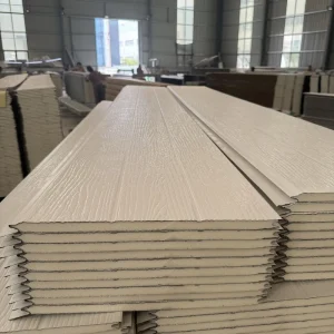 Modern Style Metal Carved Panels Fire Resistant Eco Friendly Building Insulation for Cold Room with Polyurethane Core