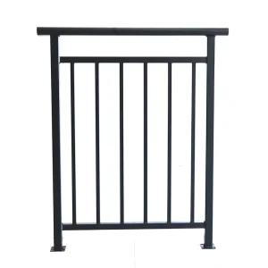 Modern Style Railing Wrought Iron Horizontal Fence Staircase Patio