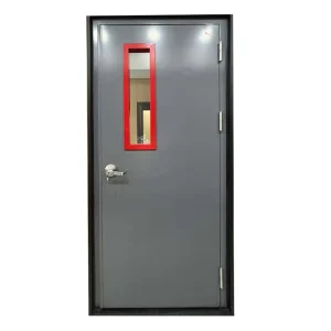 Modern Style Security Steel Fireproof Door Side Opening Fire Rated 3H for Supermarket Apartment Hospital School Library