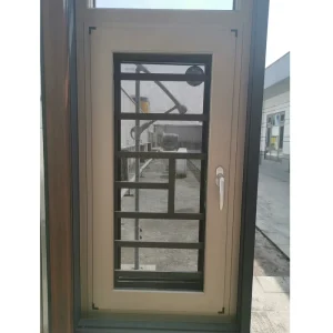 Modern Thermal Break Home Doors System Casement Windows With Mosquito Net Double Glass Gray Aluminium Window
