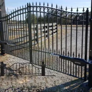 Modern Tubular Zinc Steel Outdoor Gate for Farms