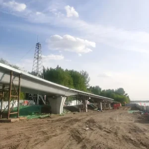 Modern Viaduct Steel Bridge Prefabricated High Strength Metal Structure for City Highway Construction