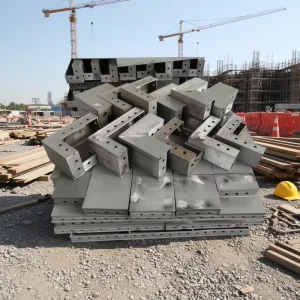 Modern Villa Building Aluminum Column Formwork Easy to Assemble Reusable Adjustable Size Concrete Formwork