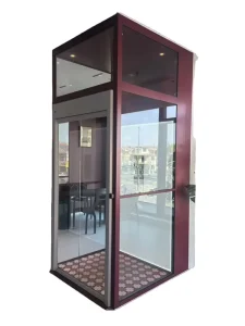 Modern Villa Elevator Electric Double Swing Door Metal Construction for Self-built Villa Warehouse Hospital Use
