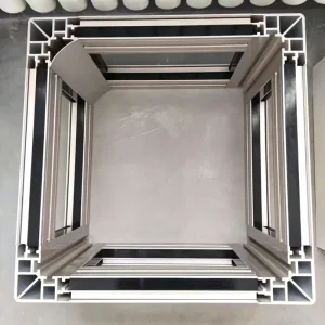 Modern Villa Hotel Elevator Door Parts 75*30 Frame Metal Construction