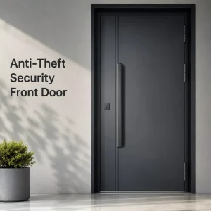 Modern Waterproof Anti theft Aluminum Security Door Front Entry Metal Door Custom Design