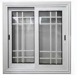 Modern White Grill Aluminium Sliding Window Metal Steel Glass Sliding Window Grill Design
