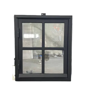 Modern Window Wrought Iron Entry Door Double Security Decorative Grills French Casement and Fixed Window
