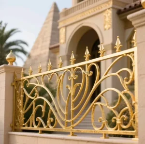 Modern Wrought Iron Railing Laser Design