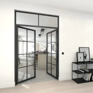 Modern Wrought Iron Window Steel Windows Insulated Steel Glass Door Hardware