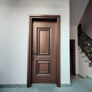 Modern high end metal security doors decorated metal doors europe metal door