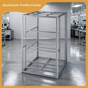 Modular Expandable Multi Layer Vertical Cube Aluminum Profile Frame Durable Industrial Skeleton with Connectable Profiles