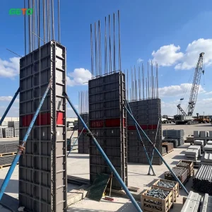 Modular High Strength Aluminium Concrete Formwork Standard Panel for Column and Wall Construction Modern Design for Villa Use