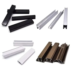 Modular Kitchen Furniture Cabinet Aluminum Profile Custom Anodized 6063 Aluminum Extrusion Edge Banding Frame
