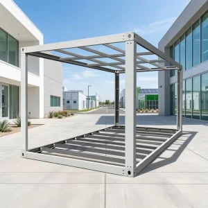Modular Steel Container Frame Prefabricated Container Structure Detachable Container House Frame for Workshop Building