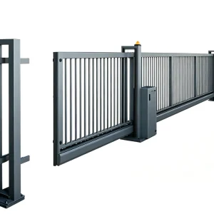 Motorized Aluminum Cantilever Sliding Driveway Gate with Photocell Safety