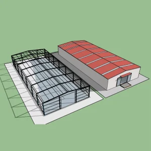Multi Storey Modern Steel Structure Factory Prefabricated Building with Steel Roof Truss Sbeam Waterproof