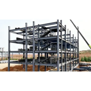 Multi Storey Steel Frame with Mezzanine Floor System Industrial Storage Plant Prefabricated Steel Structure Warehouse