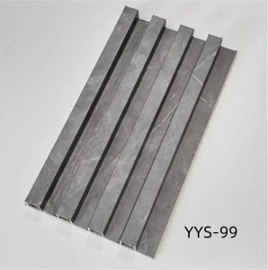 Multicolor 3D Fluted WPC Wood Plastic Wall Panel Board Interior Decorative