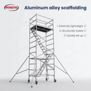 Narrow Space Aluminum Alloy Scaffolding Folding Frame Set with Platform Plank Home Renovation Staircase Light Building Support
