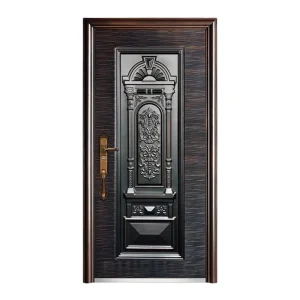 New Design Exterior Metal Steel Security Doors Customized Size and Colors Steel Door