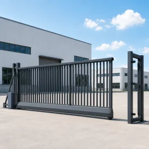 New Drive Way Motorized Sliding Safety Gate New Gate Designs Electric Aluminum Alloy Cantilever Sliding Gates