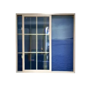 New Iron Window Grill Design Gold or Chocolate Window Frame Sliding Glass Window