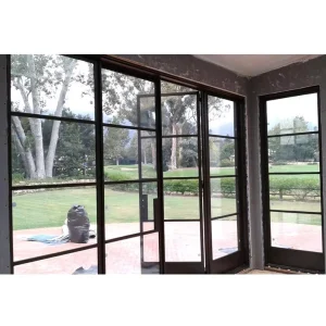New Style Iron Window Grill Design Iron Square Double Glazed Window Decorative Wrought Window
