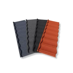 Nigeria Kenya Ghana Roofing Materials Aluminum Zinc Steel Roofing Sheet Stone Coated Metal Roof Tile