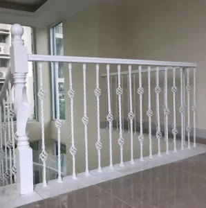 Nordic Style Luxury Golden Color Iron Metal Stair Decorative Handrail Metal Railing