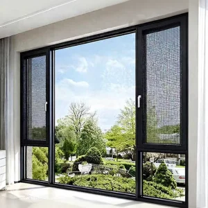 OEM Aluminum Balcony Casement Window Thermal Alloy Soundproof Aluminum System Metal Casement Sliding Broken Bridge System Window
