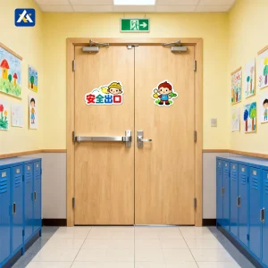 OEM Commercial Building Steel Fireproof Door Metal Fire Rated Door Steel Fire Exit Door