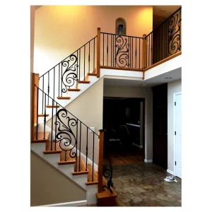 OEM Factory Steel Railing Steel Duplex Apartment Wrought Iron Railing