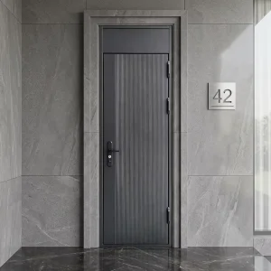 OEM ODM Metal Safety Passage Fire Door Pressed Steel Entry Door for Apartment Campus Office Villa