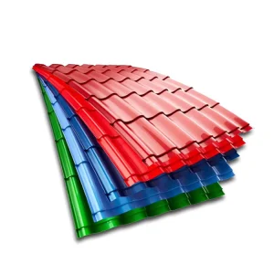 OEM ODM Prepainted Color Coated Zinc Aluminium Gi Ibr Iron Corrugated Steel Roofing Sheet Galvanized Roof Plate Customized Shapes