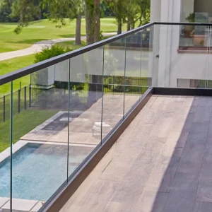 OEM Stainless Steel U Channel Balcony and Stair Railing Glass Rust Resistant Modern Design for Villa Apartment Hotel Buildings