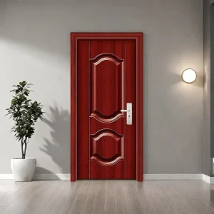 One Stop Service Exterior Metal Doors Modern Windproof Apartment Front Entry Steel Doors