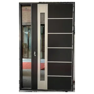 Optima Modern Metal Steel Door Simple Fashion Minimalist Metal Steel Door for Home Living Room Balcony