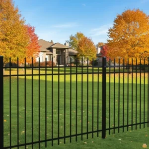 Ornamental Steel Picket Fence Tubular Steel Fence Spear Top Metal Steel Fence Panels