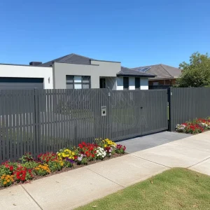 Outdoor Aluminium Slat Fence, Vertical Design