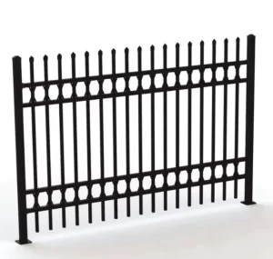 Outdoor Aluminum Metallic Garden Fence with 3D Modelling Service Included Iron Panel