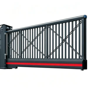 Outdoor Entrance Driveway Security Metal Industrial Automatic Heavy Duty Cantilever Sliding Gate