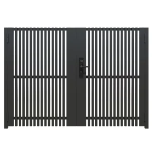 Outdoor Main Gate Designs Fencing Trellis Gates Modern Private Metal Aluminum Automatic Swing Gates for House
