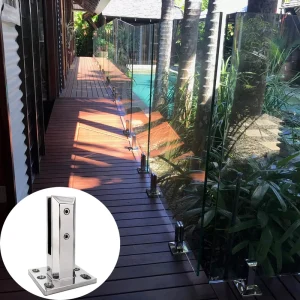 Outdoor Marine Grade Corrosion Resistance Duplex SS2205 Glass Balustrade Spigot for Coastal Glass Railing Projects