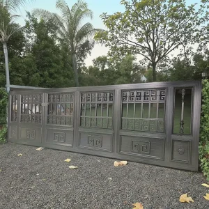Outdoor Metal Entrance Sliding Aluminum Gate for Homes and Schools