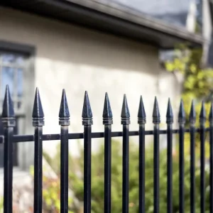 Outdoor Metal Wrought Iron Railing Balcony Stair Fence Durable Handrail Custom
