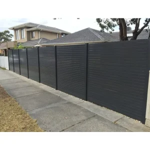 Outdoor Modular Fencing System Aluminum Alloy Panels Electric Door Farm Garden Construction Site Fencing ISO