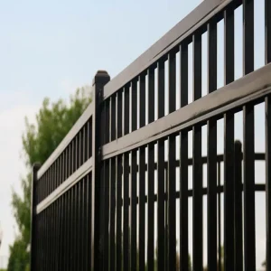 Outdoor Powder Coated Welded Metal Fencing Panel with Frame for Residential Garden Security