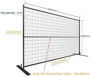 Outdoor Removable Temp Fence Panels Trellis Building Event Construction Site Temporary Fencing